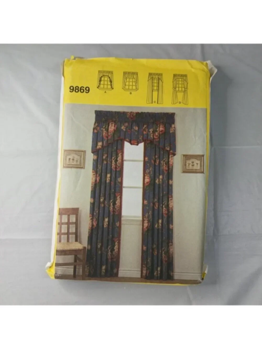 Simplicity Sewing Pattern Bundle (2) Home Decor Curtains + Mini Pillows Vintage